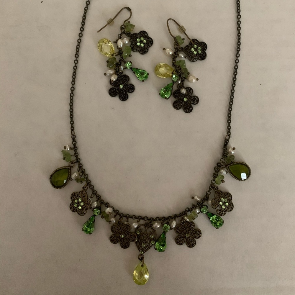 Custom necklace/earring set